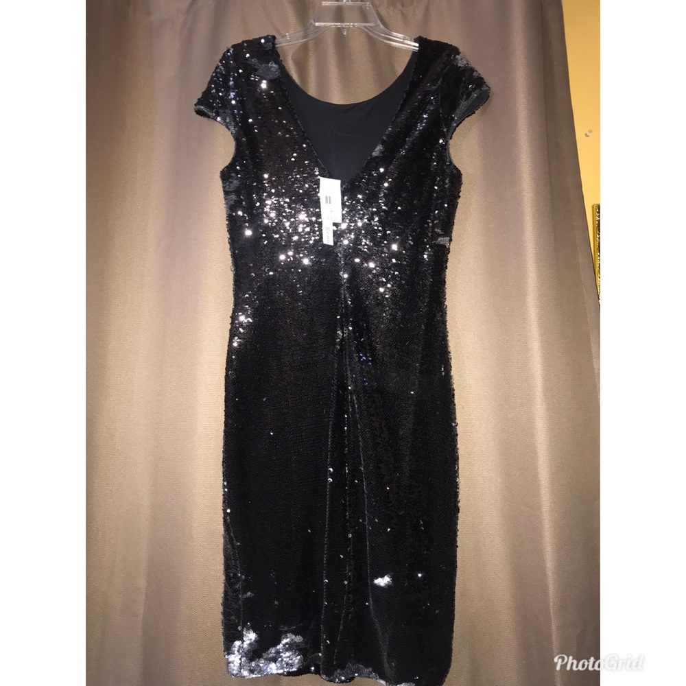 NEW Renn Black/Silver Reversible Dress Size L
